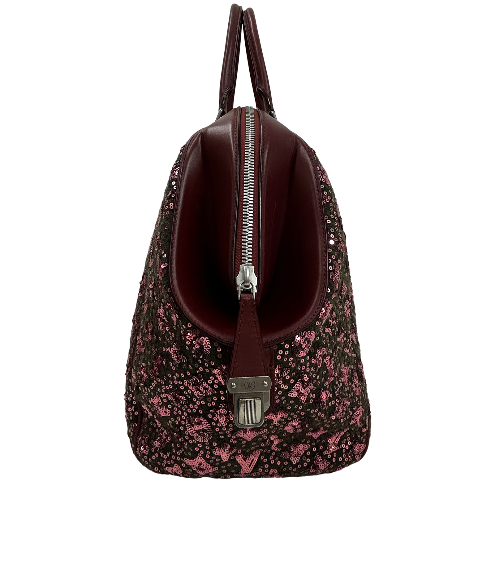 Sunshine Express North-South, 820&euro;, Bolso, Marrón/Rojo, Animal - Piel, Vista lateral